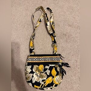 “Vera Bradley” Cross Body Bag: 7x8- NWOT:New w/out Tag-Yellow & Black